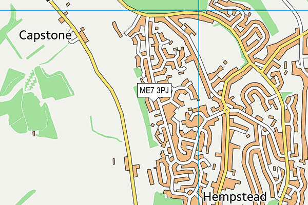 ME7 3PJ map - OS VectorMap District (Ordnance Survey)