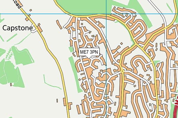 ME7 3PN map - OS VectorMap District (Ordnance Survey)