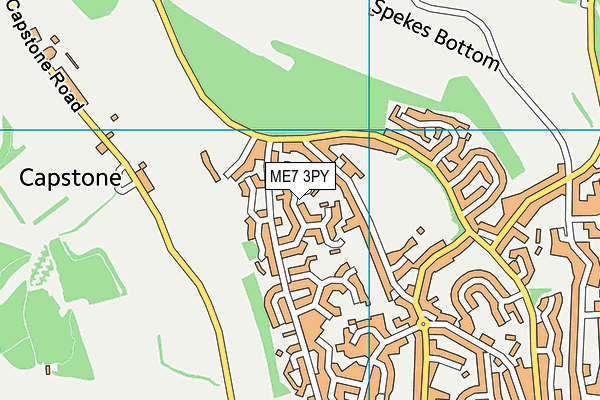 ME7 3PY map - OS VectorMap District (Ordnance Survey)