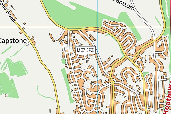 ME7 3PZ map - OS VectorMap District (Ordnance Survey)