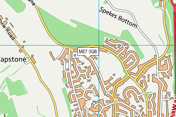 ME7 3QB map - OS VectorMap District (Ordnance Survey)