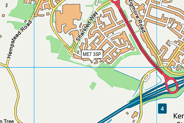 ME7 3SP map - OS VectorMap District (Ordnance Survey)