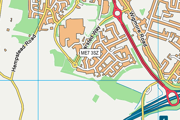 ME7 3SZ map - OS VectorMap District (Ordnance Survey)