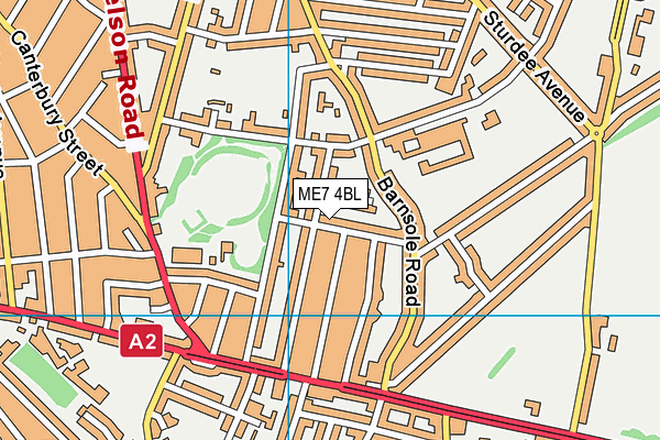 ME7 4BL map - OS VectorMap District (Ordnance Survey)