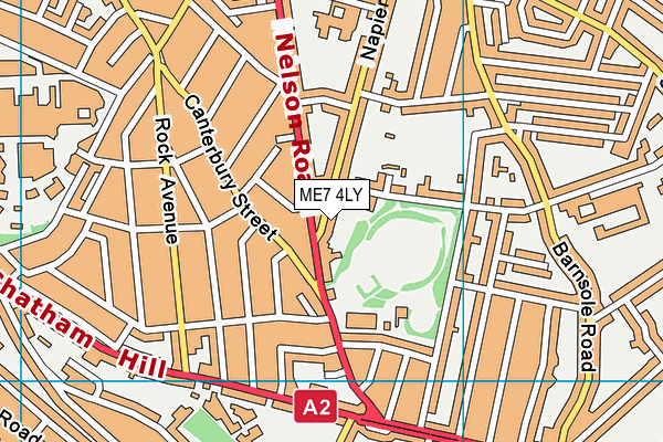 ME7 4LY map - OS VectorMap District (Ordnance Survey)