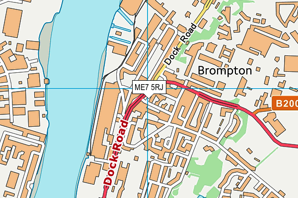 ME7 5RJ map - OS VectorMap District (Ordnance Survey)