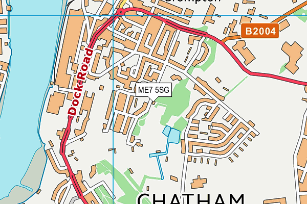 ME7 5SG map - OS VectorMap District (Ordnance Survey)