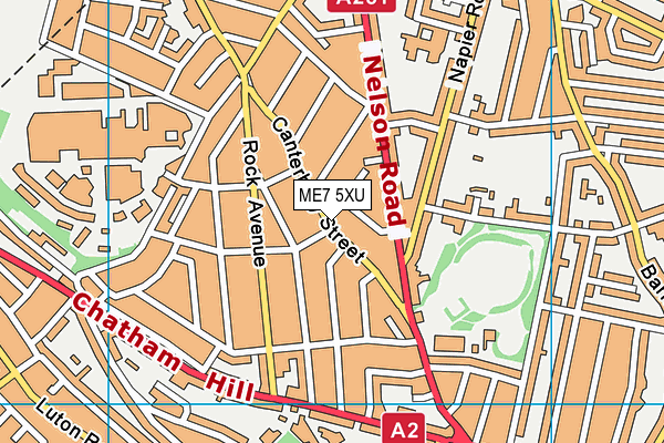 ME7 5XU map - OS VectorMap District (Ordnance Survey)