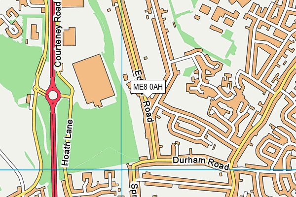 ME8 0AH map - OS VectorMap District (Ordnance Survey)