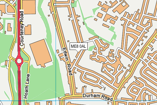 ME8 0AL map - OS VectorMap District (Ordnance Survey)