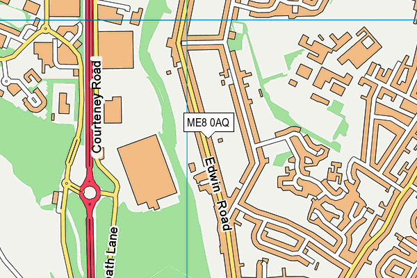 ME8 0AQ map - OS VectorMap District (Ordnance Survey)