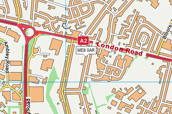 ME8 0AR map - OS VectorMap District (Ordnance Survey)