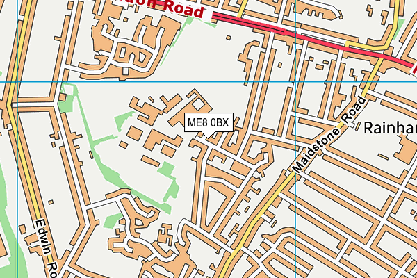 The Howard School map (ME8 0BX) - OS VectorMap District (Ordnance Survey)