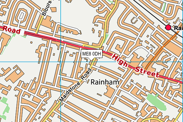 ME8 0DH map - OS VectorMap District (Ordnance Survey)