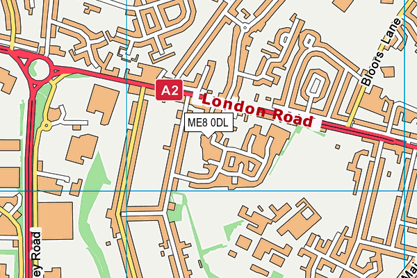 ME8 0DL map - OS VectorMap District (Ordnance Survey)