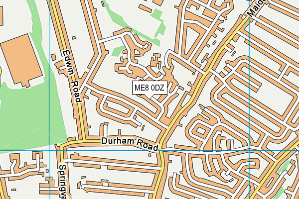 ME8 0DZ map - OS VectorMap District (Ordnance Survey)