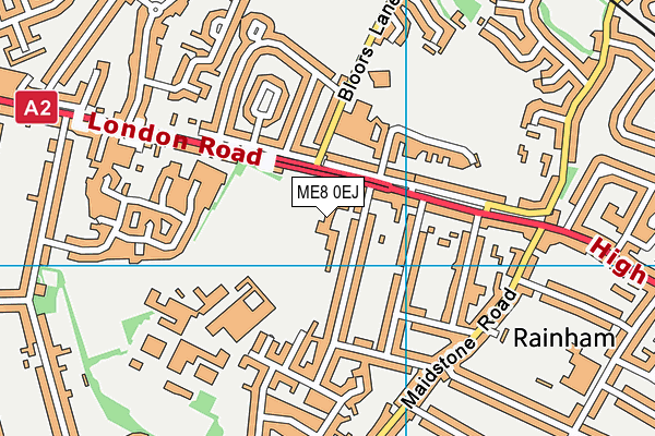 ME8 0EJ map - OS VectorMap District (Ordnance Survey)