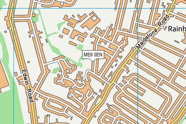 ME8 0EN map - OS VectorMap District (Ordnance Survey)