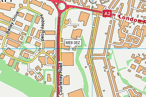 ME8 0EZ map - OS VectorMap District (Ordnance Survey)