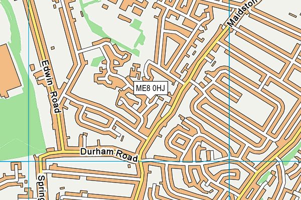 ME8 0HJ map - OS VectorMap District (Ordnance Survey)