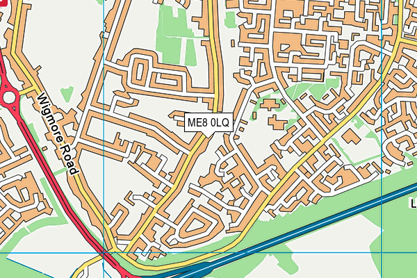 ME8 0LQ map - OS VectorMap District (Ordnance Survey)