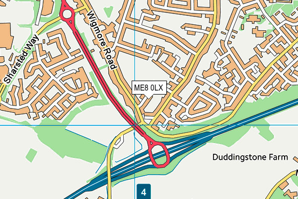 ME8 0LX map - OS VectorMap District (Ordnance Survey)