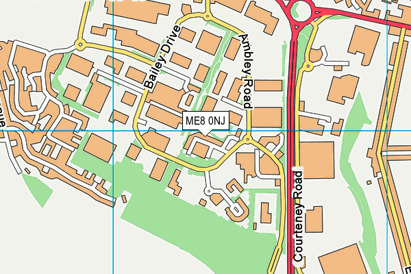 ME8 0NJ map - OS VectorMap District (Ordnance Survey)