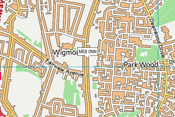 ME8 0NN map - OS VectorMap District (Ordnance Survey)