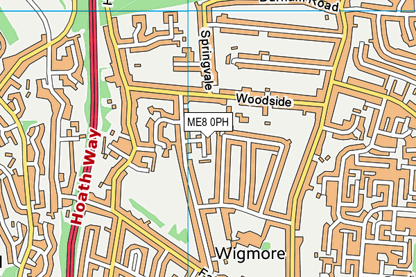 ME8 0PH map - OS VectorMap District (Ordnance Survey)