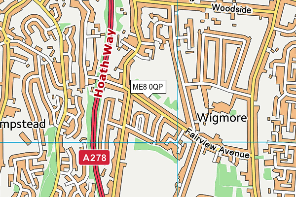 ME8 0QP map - OS VectorMap District (Ordnance Survey)