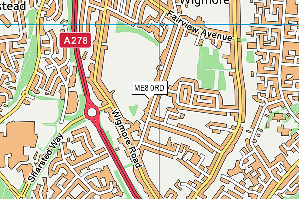 ME8 0RD map - OS VectorMap District (Ordnance Survey)