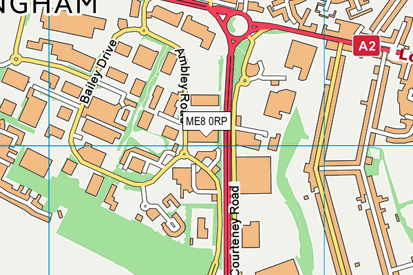 ME8 0RP map - OS VectorMap District (Ordnance Survey)