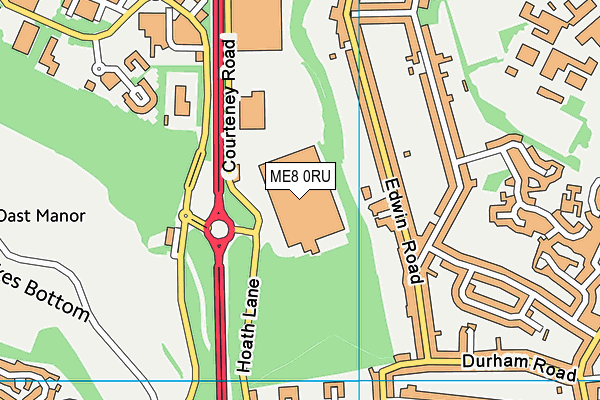ME8 0RU map - OS VectorMap District (Ordnance Survey)