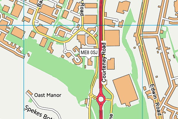 ME8 0SJ map - OS VectorMap District (Ordnance Survey)