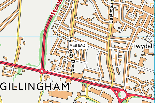 ME8 6AQ map - OS VectorMap District (Ordnance Survey)