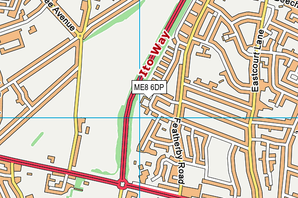 ME8 6DP map - OS VectorMap District (Ordnance Survey)