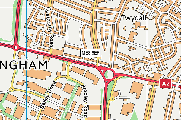 ME8 6EF map - OS VectorMap District (Ordnance Survey)