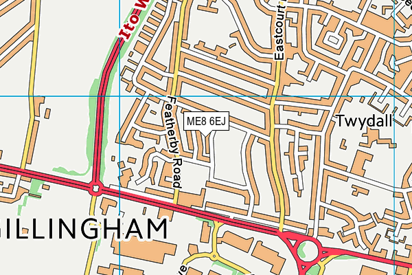 ME8 6EJ map - OS VectorMap District (Ordnance Survey)