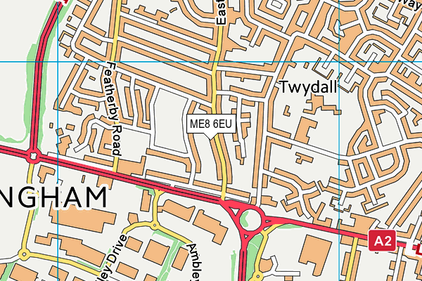 ME8 6EU map - OS VectorMap District (Ordnance Survey)