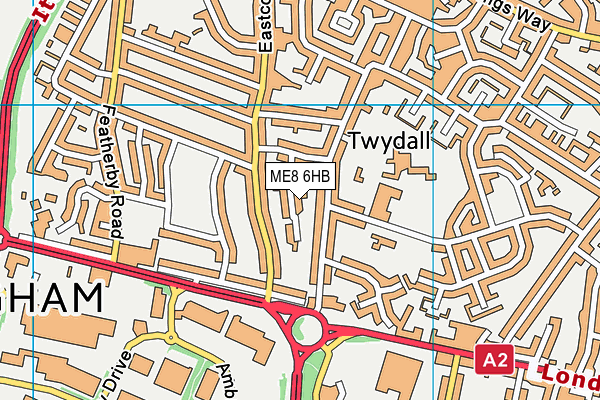 ME8 6HB map - OS VectorMap District (Ordnance Survey)