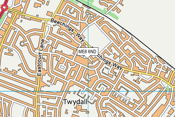 ME8 6ND map - OS VectorMap District (Ordnance Survey)