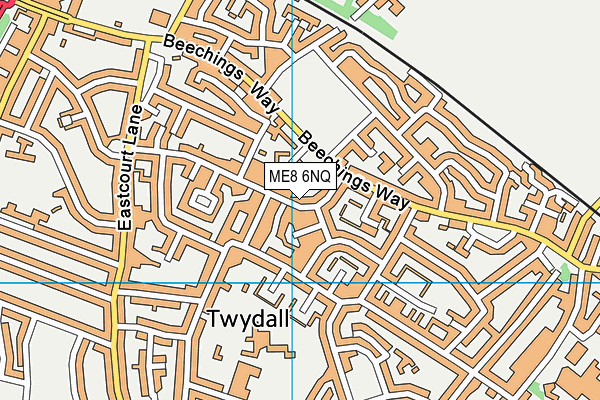 ME8 6NQ map - OS VectorMap District (Ordnance Survey)