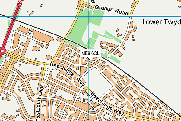 ME8 6QL map - OS VectorMap District (Ordnance Survey)