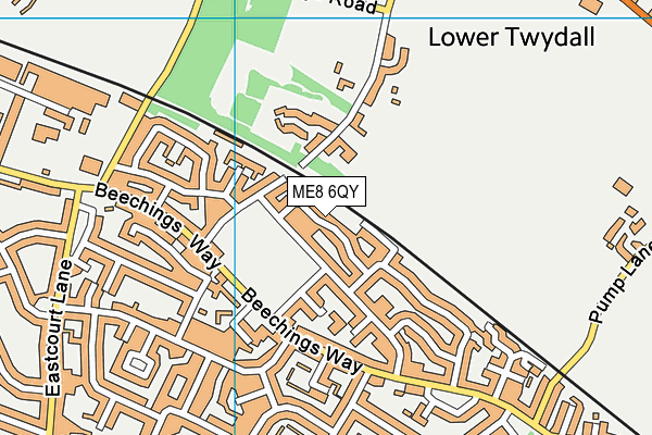 ME8 6QY map - OS VectorMap District (Ordnance Survey)