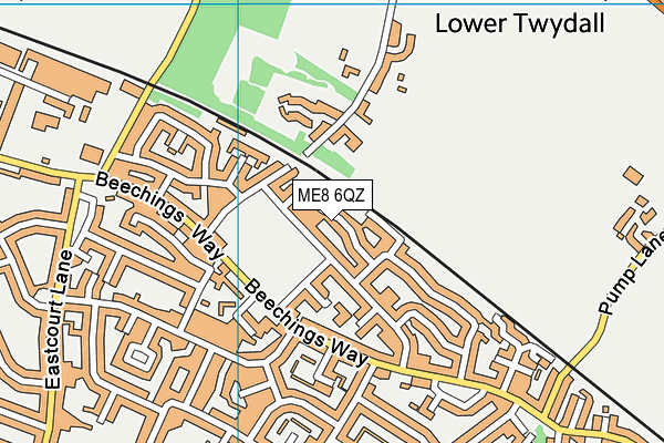 ME8 6QZ map - OS VectorMap District (Ordnance Survey)