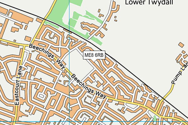 ME8 6RB map - OS VectorMap District (Ordnance Survey)