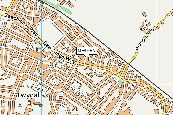 ME8 6RN map - OS VectorMap District (Ordnance Survey)