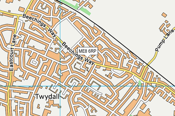 ME8 6RP map - OS VectorMap District (Ordnance Survey)