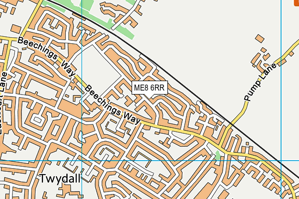 ME8 6RR map - OS VectorMap District (Ordnance Survey)