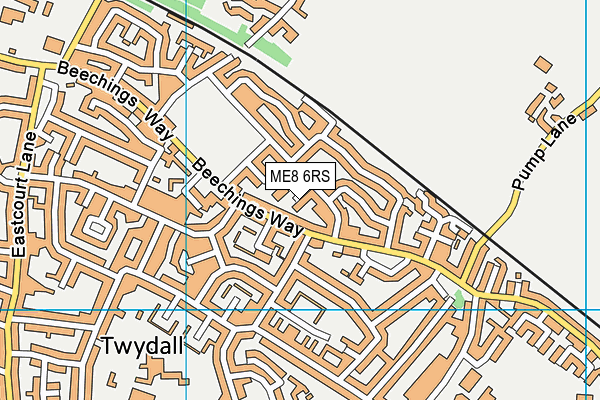 ME8 6RS map - OS VectorMap District (Ordnance Survey)